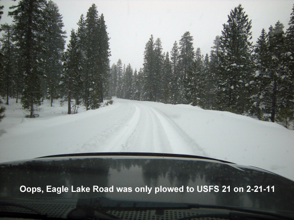 Eagle-Lake-Road-only-plowed-to-USFS-21-on-2-21-11