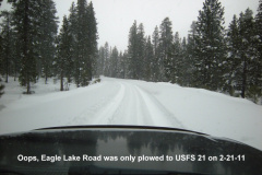 Eagle-Lake-Road-only-plowed-to-USFS-21-on-2-21-11
