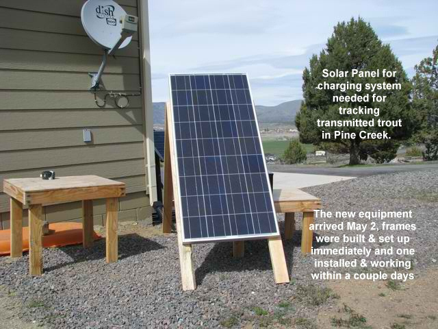 Solar-panel-for-charging-receiver-system-tracking-trout-with-transmitters-in-Pine-Creek