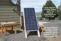 Solar-panel-for-charging-receiver-system-tracking-trout-with-transmitters-in-Pine-Creek