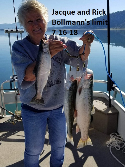 7-16-18 Jacque Bollmann with her and Rick's limits
